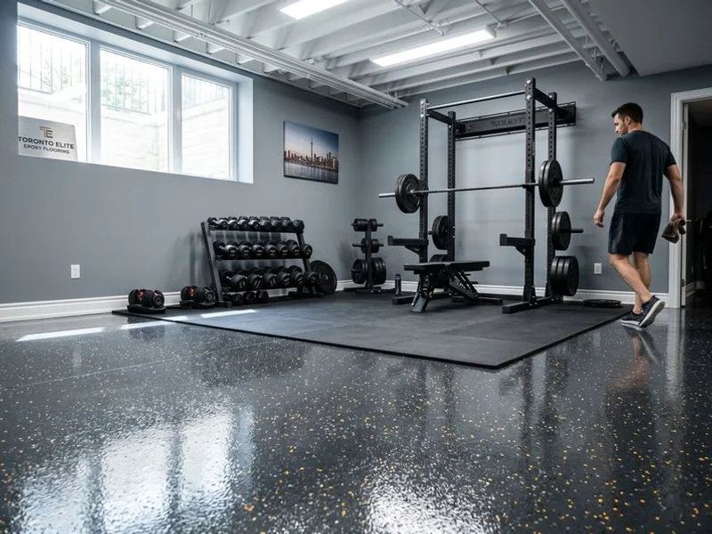Home gym basement