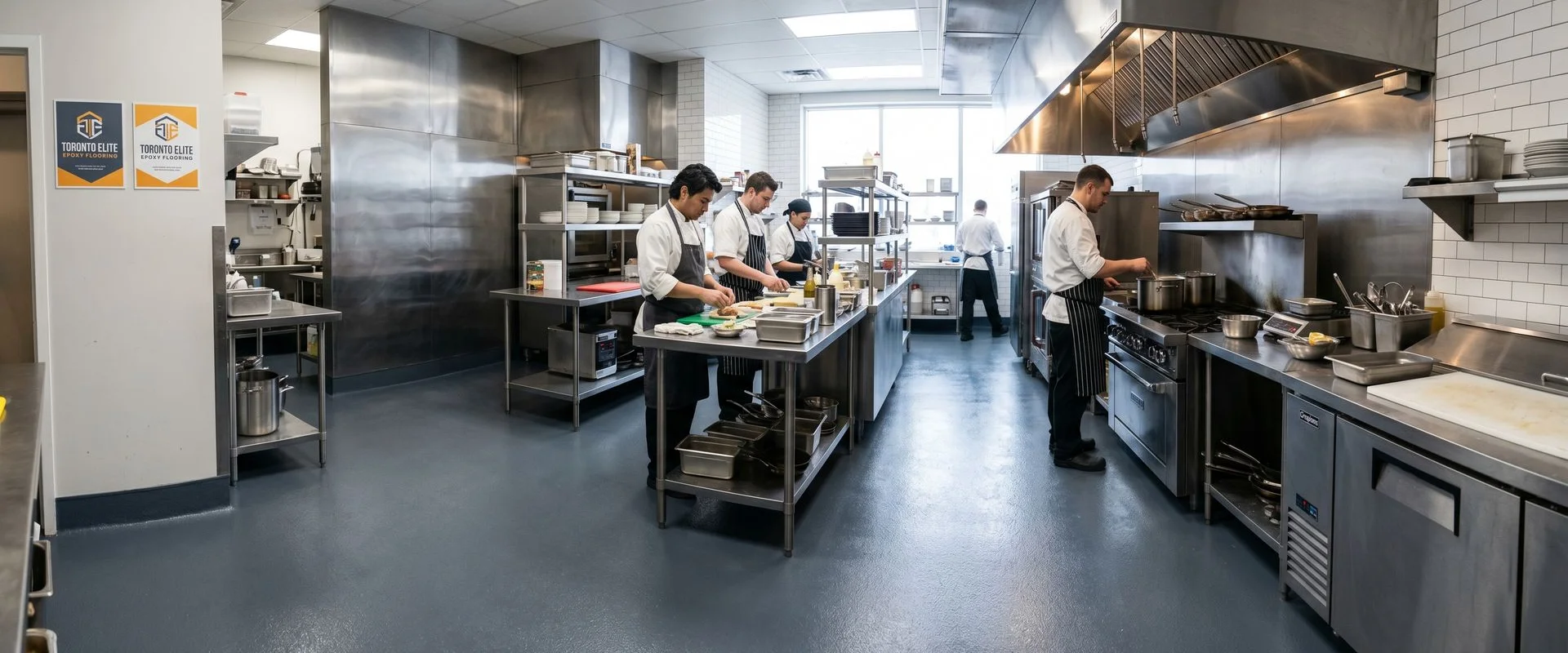 Commercial Kitchen Epoxy Flooring in Ottawa, ON