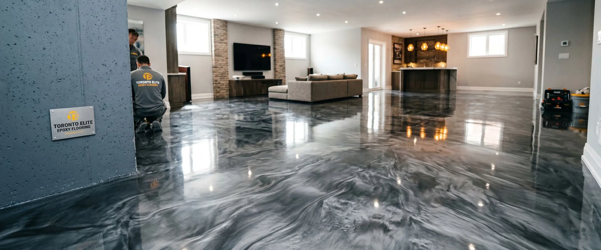 Decorative Metallic Epoxy Flooring in Ottawa, ON