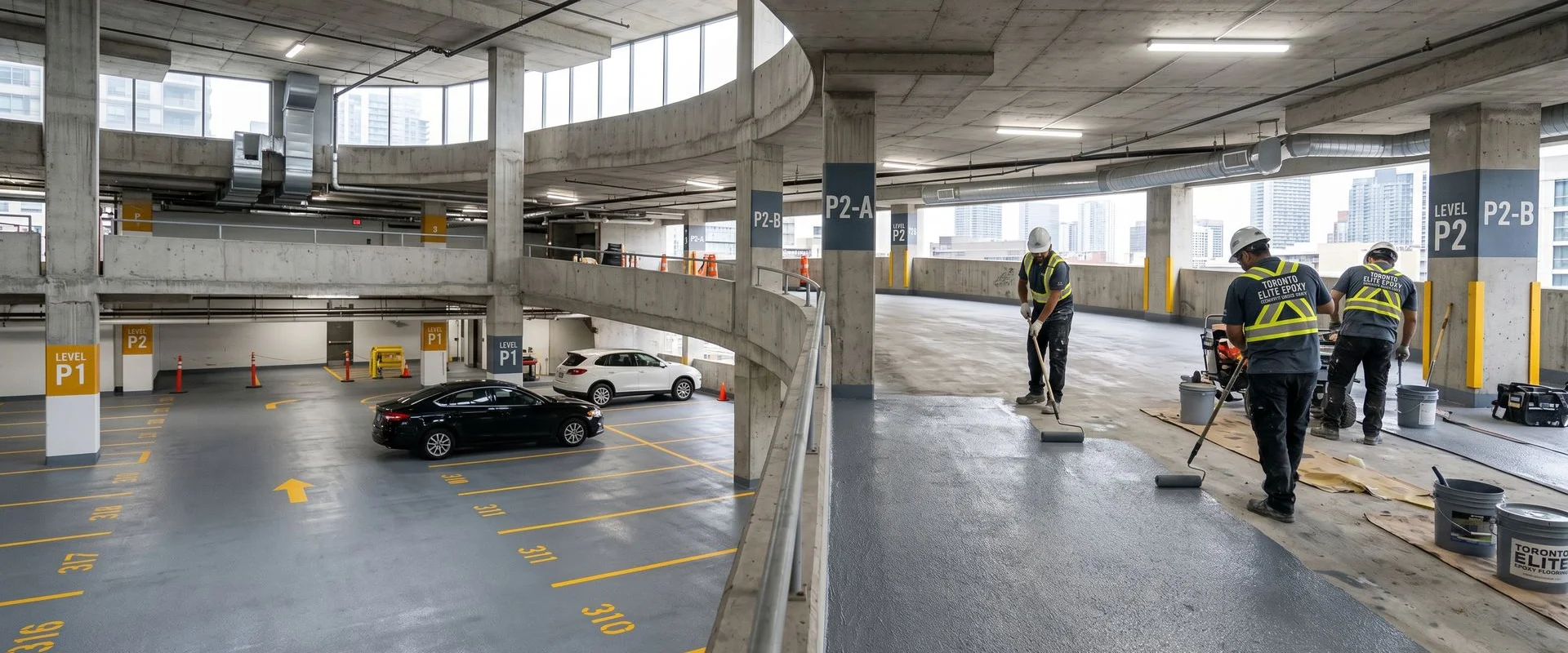 Parking Garage Epoxy Coating in Ottawa, ON